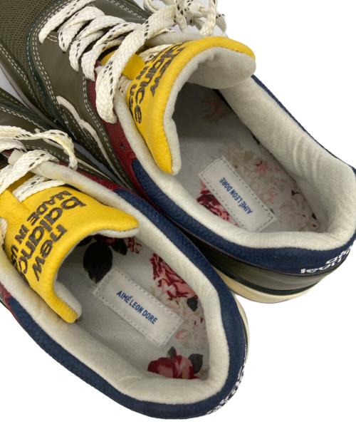 NEW BALANCE（ニューバランス）NEW BALANCE (ニューバランス) Aime Leon Dore (エメ レオン ドレ) Dark Moss/Angora カーキ サイズ:US 09 1/2の古着・服飾アイテム