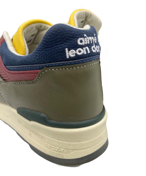 NEW BALANCE（ニューバランス）NEW BALANCE (ニューバランス) Aime Leon Dore (エメ レオン ドレ) Dark Moss/Angora カーキ サイズ:US 09 1/2の古着・服飾アイテム