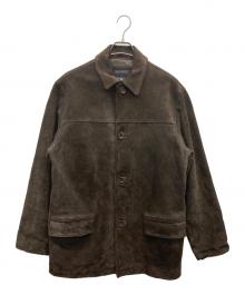 BANANA REPUBLIC（バナナリパブリック）の古着「スウェードカーコート」｜ブラウン