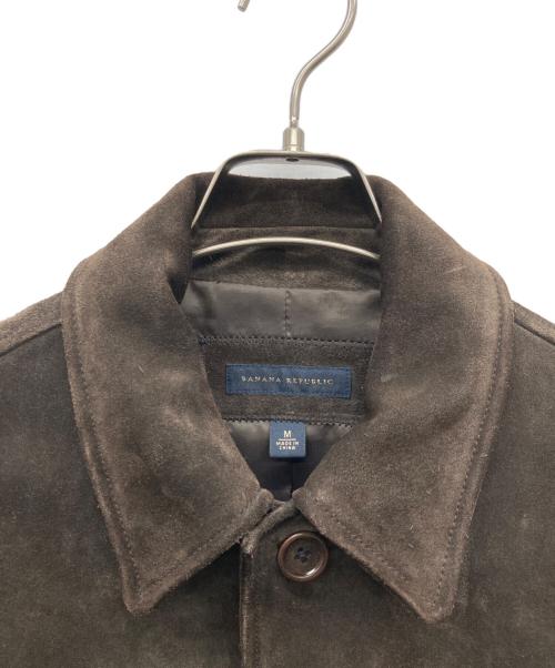 BANANA REPUBLIC（バナナリパブリック）BANANA REPUBLIC (バナナリパブリック) スウェードカーコート ブラウン サイズ:Mの古着・服飾アイテム