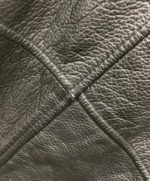 G-Ⅲ SPORTS（ジースリースポーツ）G-Ⅲ SPORTS (ジースリースポーツ) レザー切替スタジャン ブラック サイズ:Lの古着・服飾アイテム