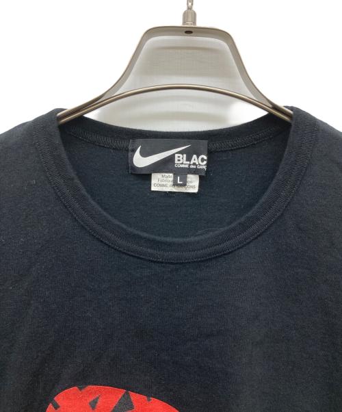 NIKE（ナイキ）NIKE (ナイキ) BLACK COMME des GARCONS (ブラックコムデギャルソン) プリントTシャツ ブラック サイズ:Lの古着・服飾アイテム
