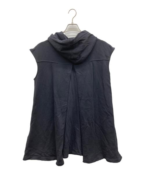 DIESEL（ディーゼル）DIESEL (ディーゼル) ノースリーブハーフジップパーカー ブラック サイズ:Mの古着・服飾アイテム