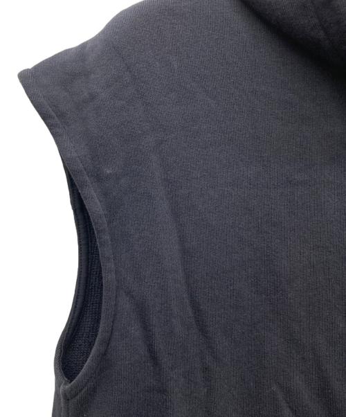 DIESEL（ディーゼル）DIESEL (ディーゼル) ノースリーブハーフジップパーカー ブラック サイズ:Mの古着・服飾アイテム