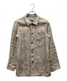 Pherrow's（フェローズ）の古着「リネンジャケット」｜ベージュ