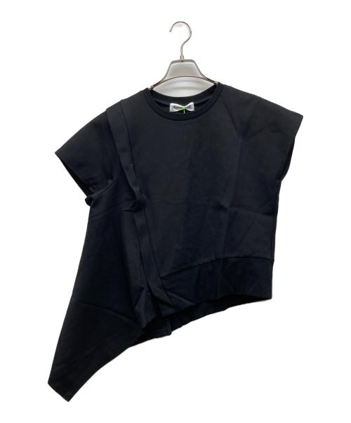 HeRIN.CYE（ヘリンドットサイ）HeRIN.CYE (ヘリンドットサイ) Asymmetry Ponte tops ブラック サイズ:FREE 未使用品の古着・服飾アイテム