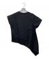 HeRIN.CYE (ヘリンドットサイ) Asymmetry Ponte tops ブラック サイズ:FREE 未使用品：5000円