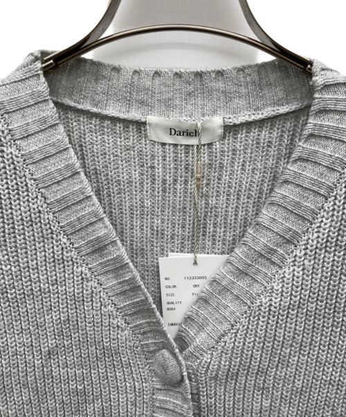 darich（ダーリッチ）Darich (ダーリッチ) エンブロイダリーニットカーディガン グレー サイズ:Free 未使用品の古着・服飾アイテム