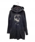 Hysteric Glamourヒステリックグラマー）の古着「スカルベリーロングパーカー」｜ブラック