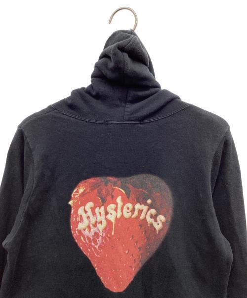 Hysteric Glamour（ヒステリックグラマー）Hysteric Glamour (ヒステリックグラマー) スカルベリーロングパーカー ブラック サイズ:FREEの古着・服飾アイテム