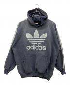 adidasアディダス）の古着「80s トレフォイルロゴパーカー」｜グレー