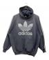 adidas（アディダス）の古着「80s トレフォイルロゴパーカー」｜グレー
