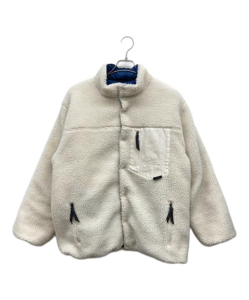 TAION（タイオン）TAION (タイオン) Manastash (マナスタッシュ) Fleece Down Jacket ホワイト サイズ:ASIA Lの古着・服飾アイテム