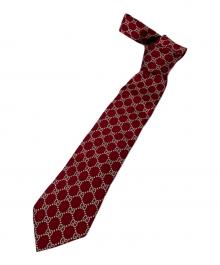 GUCCI（グッチ）の古着「GG総柄ネクタイ」｜レッド