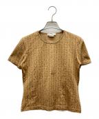 CELINEセリーヌ）の古着「マカダム柄Tシャツ」｜ベージュ