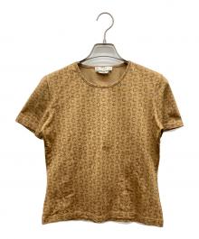 CELINE（セリーヌ）の古着「マカダム柄Tシャツ」｜ベージュ