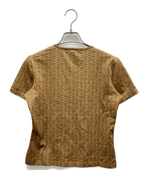 CELINE（セリーヌ）CELINE (セリーヌ) マカダム柄Tシャツ ベージュ サイズ:38の古着・服飾アイテム