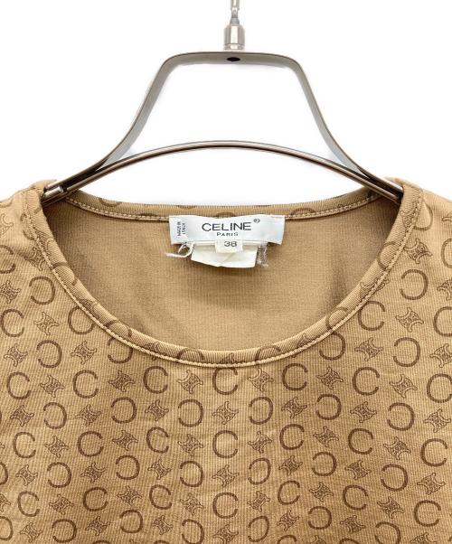 CELINE（セリーヌ）CELINE (セリーヌ) マカダム柄Tシャツ ベージュ サイズ:38の古着・服飾アイテム