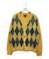 thisisneverthat（ディスイズネバーザット）の古着「アーガイルニットカーディガン」｜イエロー