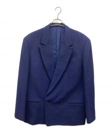 Y's for men（ワイズフォーメン）の古着「90s ダブルテーラードジャケット」｜ネイビー