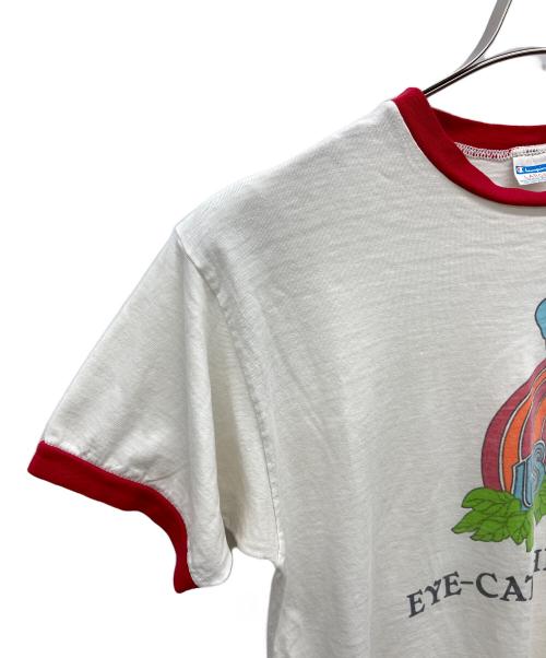 Champion（チャンピオン）Champion (チャンピオン) リンガーTシャツ ホワイト サイズ:Lの古着・服飾アイテム