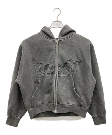 中古・古着通販】BLESS U (ブレスユー) ダブルジップパーカー グレー