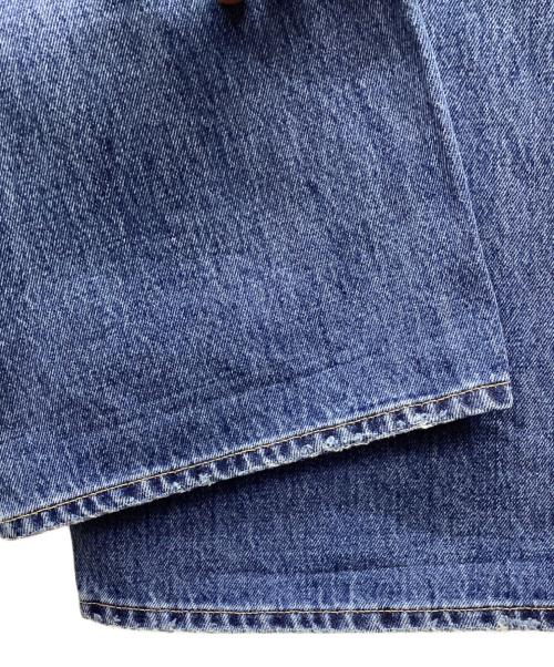 moussy（マウジー）moussy (マウジー) CROSS WAIST WIDE STRAIGHT インディゴ サイズ:1の古着・服飾アイテム