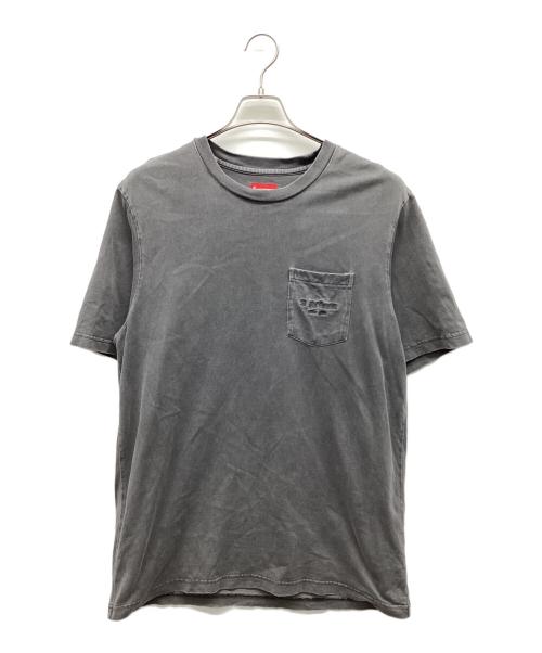 SUPREME（シュプリーム）Supreme (シュプリーム) Overdyed Pocket Tee 墨黒 サイズ:Mの古着・服飾アイテム