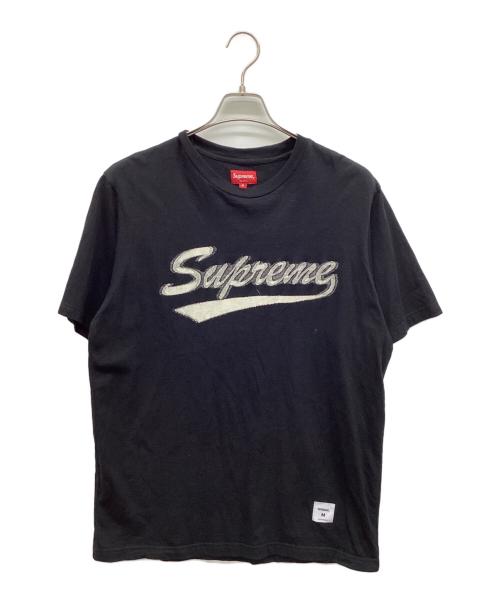 SUPREME（シュプリーム）Supreme (シュプリーム) Intarsia Script S/S ブラック サイズ:Mの古着・服飾アイテム