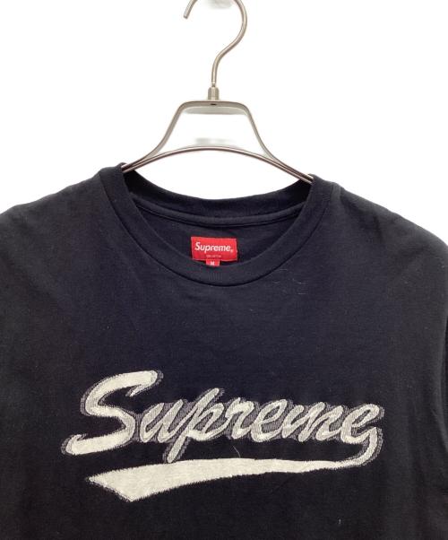SUPREME（シュプリーム）Supreme (シュプリーム) Intarsia Script S/S ブラック サイズ:Mの古着・服飾アイテム