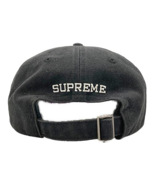 SUPREME（シュプリーム）Supreme (シュプリーム) Reverse Logo 6-Panel Cap ブラックの古着・服飾アイテム