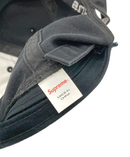 SUPREME（シュプリーム）Supreme (シュプリーム) Reverse Logo 6-Panel Cap ブラックの古着・服飾アイテム