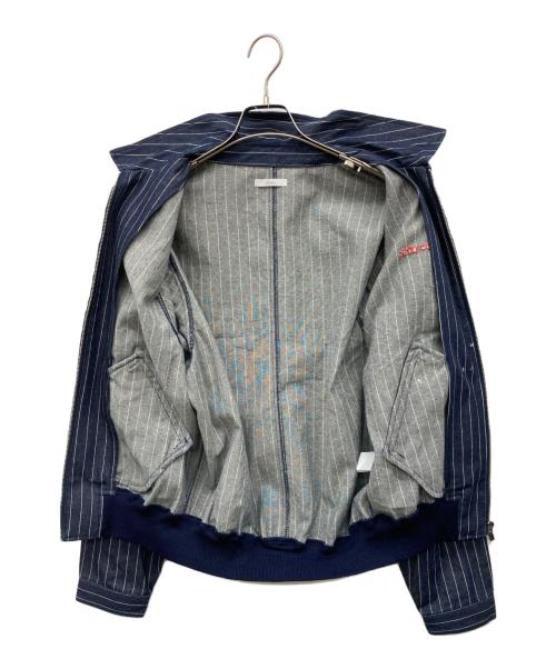 ATOMS（アトモス）ATOMS (アトモス) ロゴ刺繍ステンカラージャケット インディゴ サイズ:FREEの古着・服飾アイテム