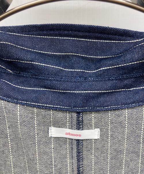 ATOMS（アトモス）ATOMS (アトモス) ロゴ刺繍ステンカラージャケット インディゴ サイズ:FREEの古着・服飾アイテム