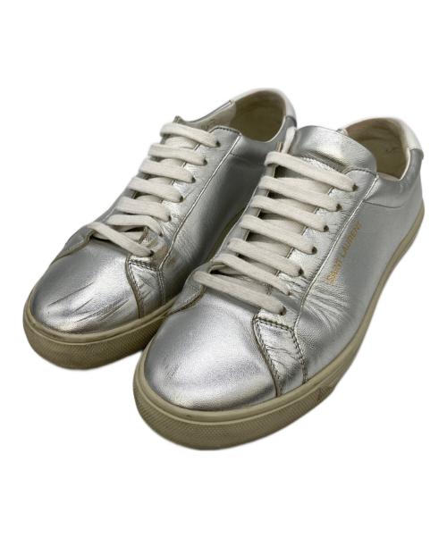 Saint Laurent Paris（サンローランパリ）Saint Laurent Paris (サンローランパリ) ローカットスニーカー シルバー サイズ:37の古着・服飾アイテム