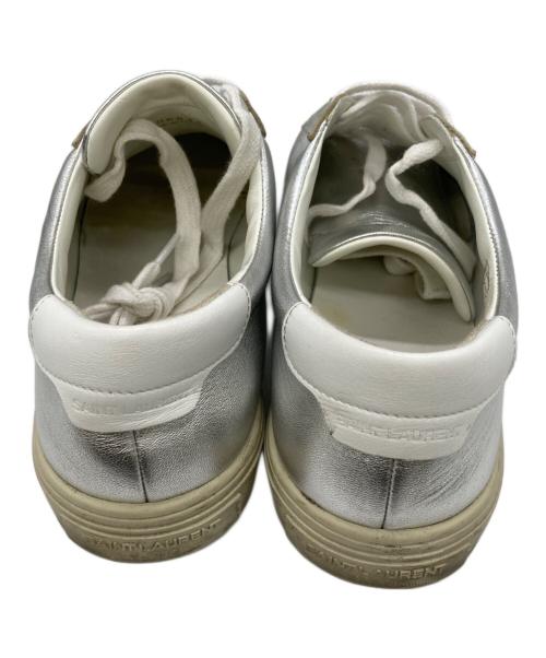 Saint Laurent Paris（サンローランパリ）Saint Laurent Paris (サンローランパリ) ローカットスニーカー シルバー サイズ:37の古着・服飾アイテム