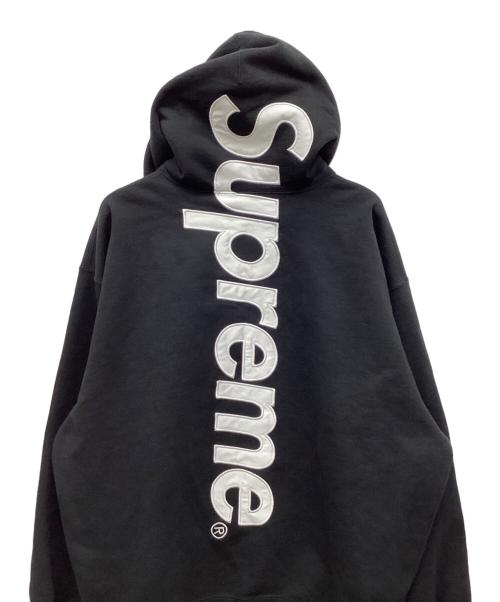 SUPREME（シュプリーム）Supreme (シュプリーム) Satin Applique Hooded ブラック サイズ:XXLargeの古着・服飾アイテム