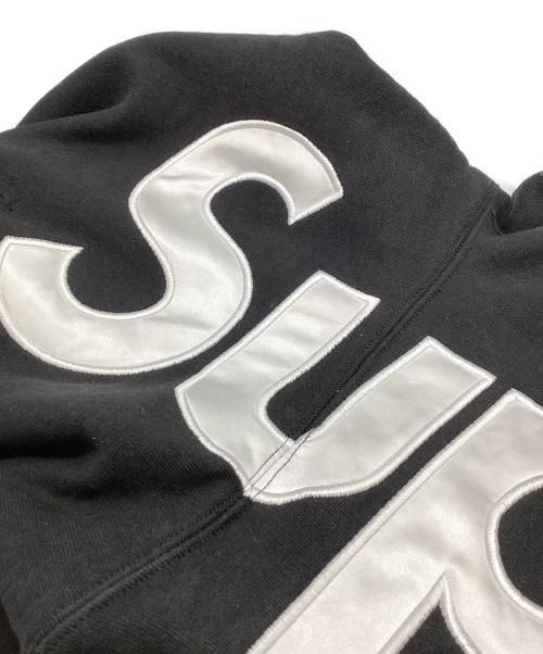 SUPREME（シュプリーム）Supreme (シュプリーム) Satin Applique Hooded ブラック サイズ:XXLargeの古着・服飾アイテム