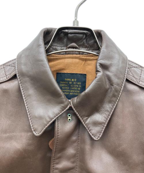 AVIREX（アヴィレックス）AVIREX (アヴィレックス) A-2フライトジャケット ブラウン サイズ:36の古着・服飾アイテム