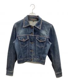 KATHARINE HAMNETT（キャサリンハムネット）の古着「ライトストーンデニムジャケット」｜インディゴ