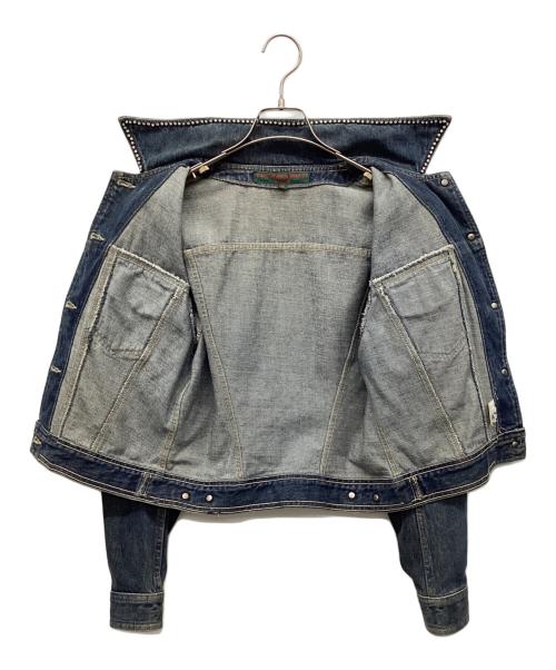 KATHARINE HAMNETT（キャサリンハムネット）KATHARINE HAMNETT (キャサリンハムネット) ライトストーンデニムジャケット インディゴ サイズ:Mの古着・服飾アイテム