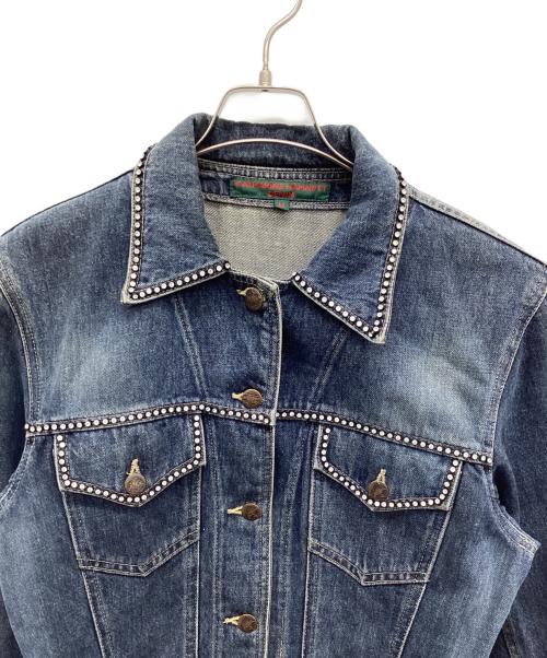 KATHARINE HAMNETT（キャサリンハムネット）KATHARINE HAMNETT (キャサリンハムネット) ライトストーンデニムジャケット インディゴ サイズ:Mの古着・服飾アイテム