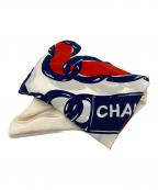 CHANELシャネル）の古着「大判シルクスカーフ」｜ホワイト