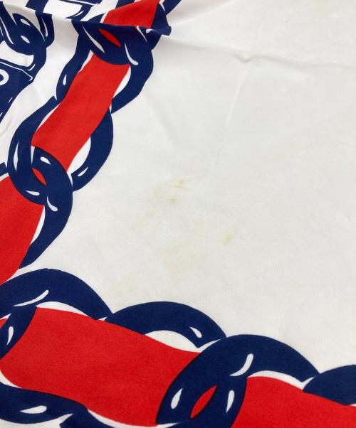 CHANEL（シャネル）CHANEL (シャネル) 大判シルクスカーフ ホワイトの古着・服飾アイテム