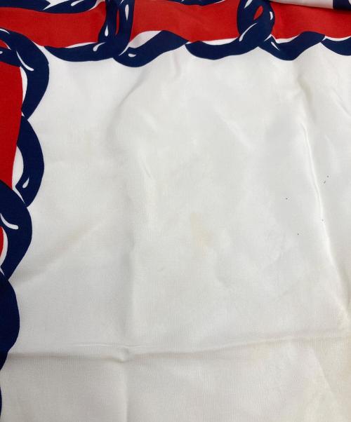 CHANEL（シャネル）CHANEL (シャネル) 大判シルクスカーフ ホワイトの古着・服飾アイテム