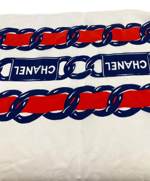 CHANEL（シャネル）CHANEL (シャネル) 大判シルクスカーフ ホワイトの古着・服飾アイテム