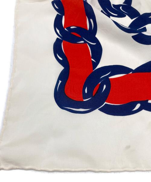 CHANEL（シャネル）CHANEL (シャネル) 大判シルクスカーフ ホワイトの古着・服飾アイテム