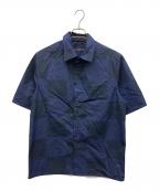LOUIS VUITTONルイ ヴィトン）の古着「NIGO Damier Suit Shirt」｜ネイビー