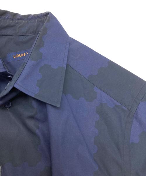 LOUIS VUITTON（ルイ ヴィトン）LOUIS VUITTON (ルイ ヴィトン) NIGO Damier Suit Shirt ネイビー サイズ:XS 165/84Aの古着・服飾アイテム
