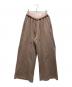 WELLNESS（ウェルネス）の古着「Layered Plaid Sweat Pants」｜ベージュ
